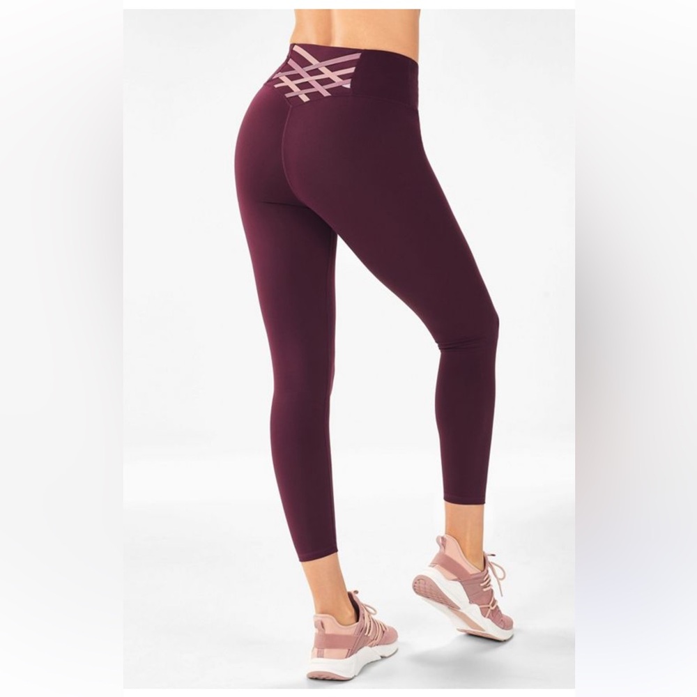 FABLETICS Boost PowerHold High-Waisted 7/8 Legging Size XS-S? Burgundy